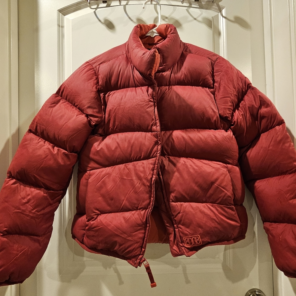 American Eagle Outfitters AEO Red Puffer Jacket M